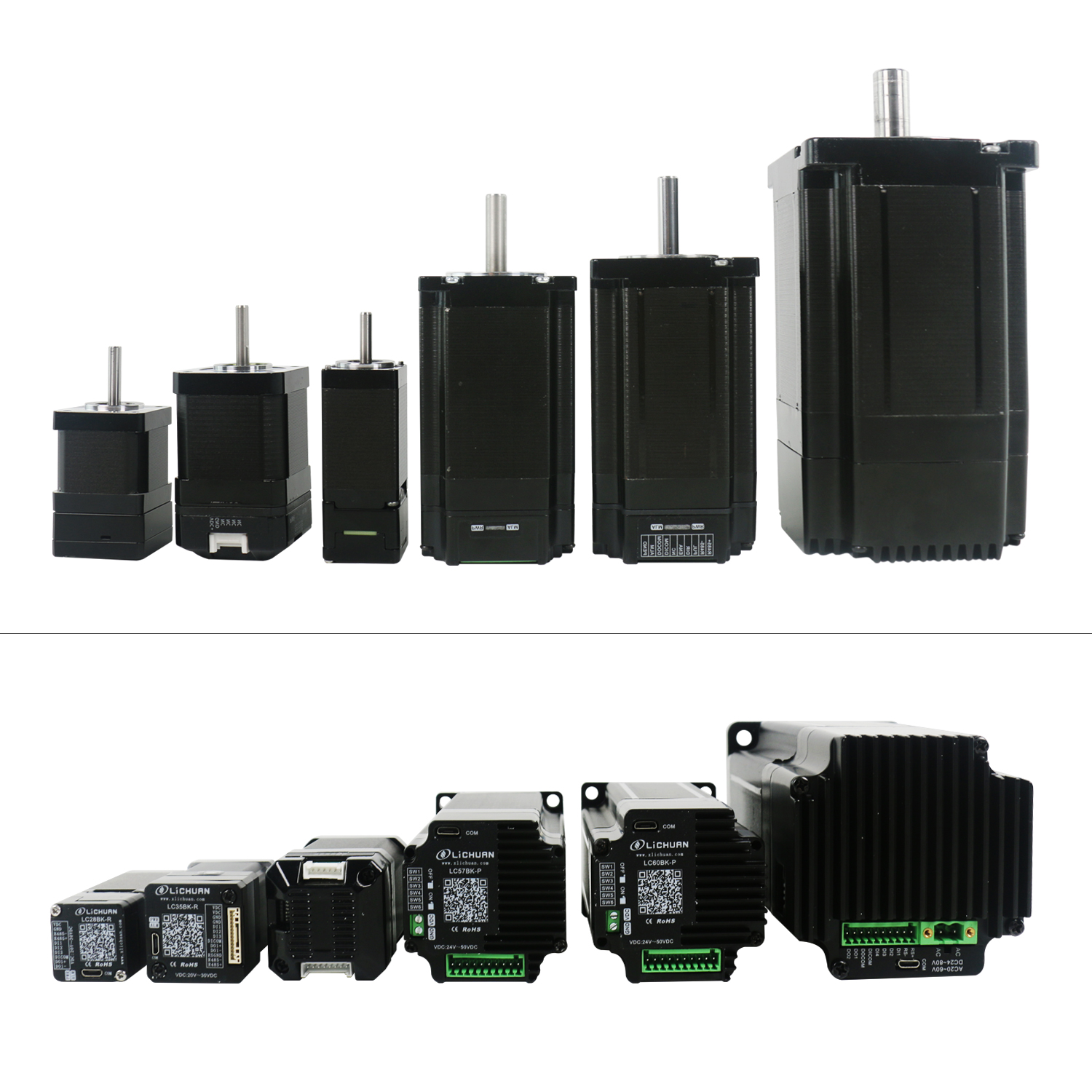 Novum launch: Lichuan Backpack Type Open loop clausa Loop integrated stepper motricium per Shenzhen Xinlichuan Electric Co., Ltd.